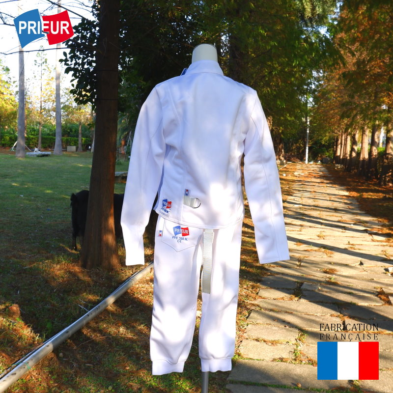法國PRIEUR兒童350N 輕薄透氣擊劍服(衣+褲):圖片 2
